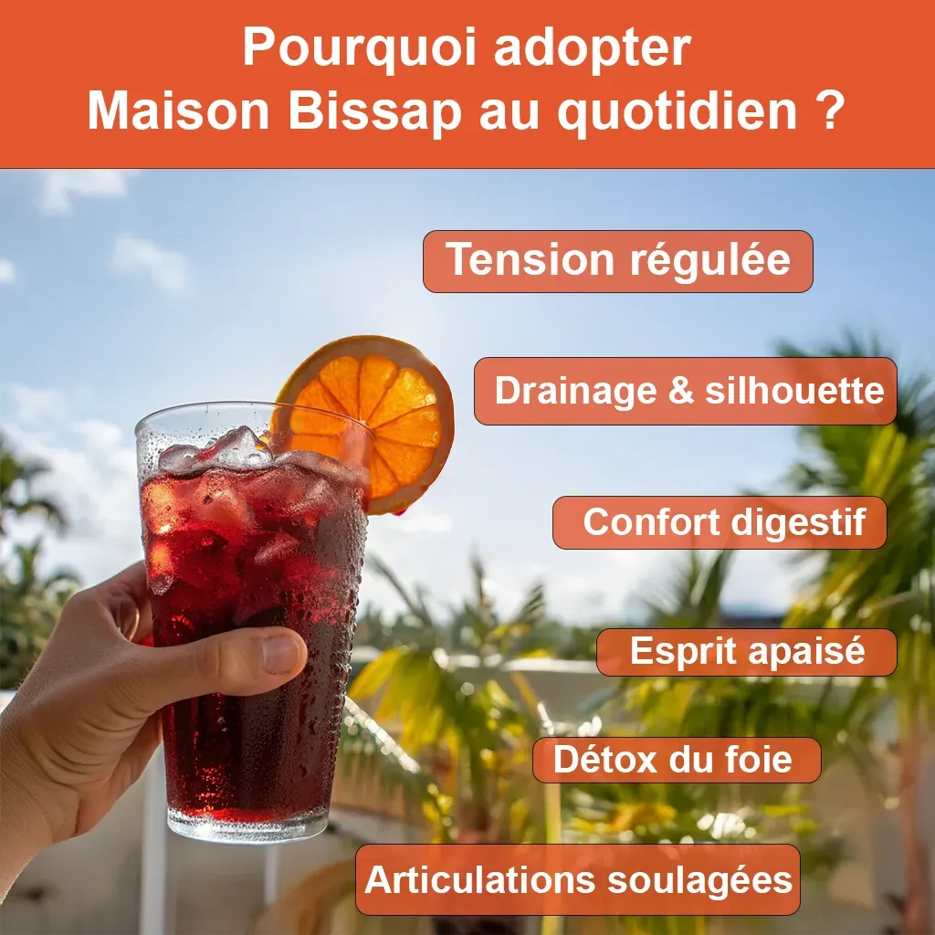 Bissap pur Hibiscus - Boisson bien-être Antioxydants