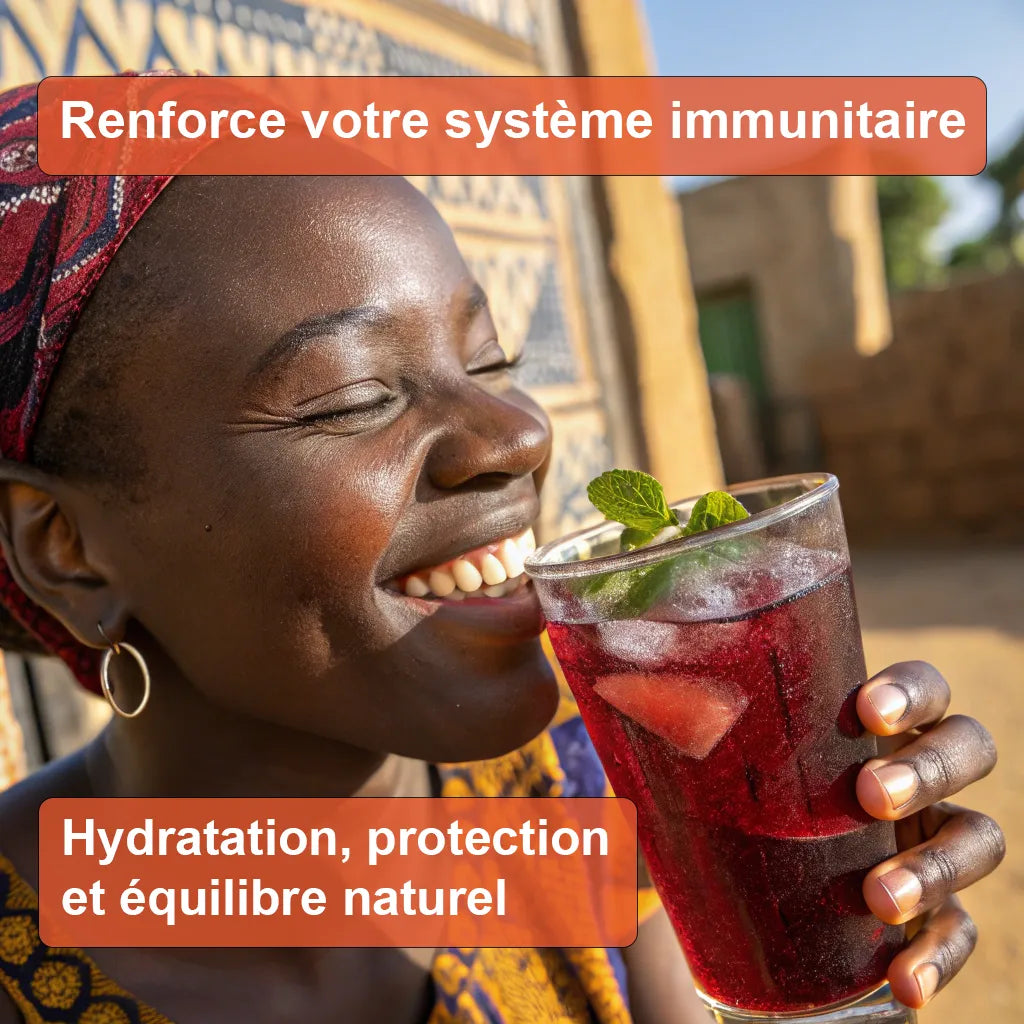 Bissap pur Hibiscus - Boisson bien-être Antioxydants