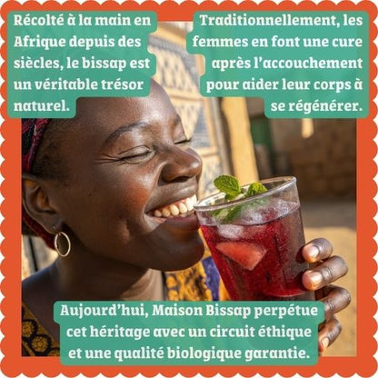 Bissap pur Hibiscus - Boisson bien-être Antioxydants