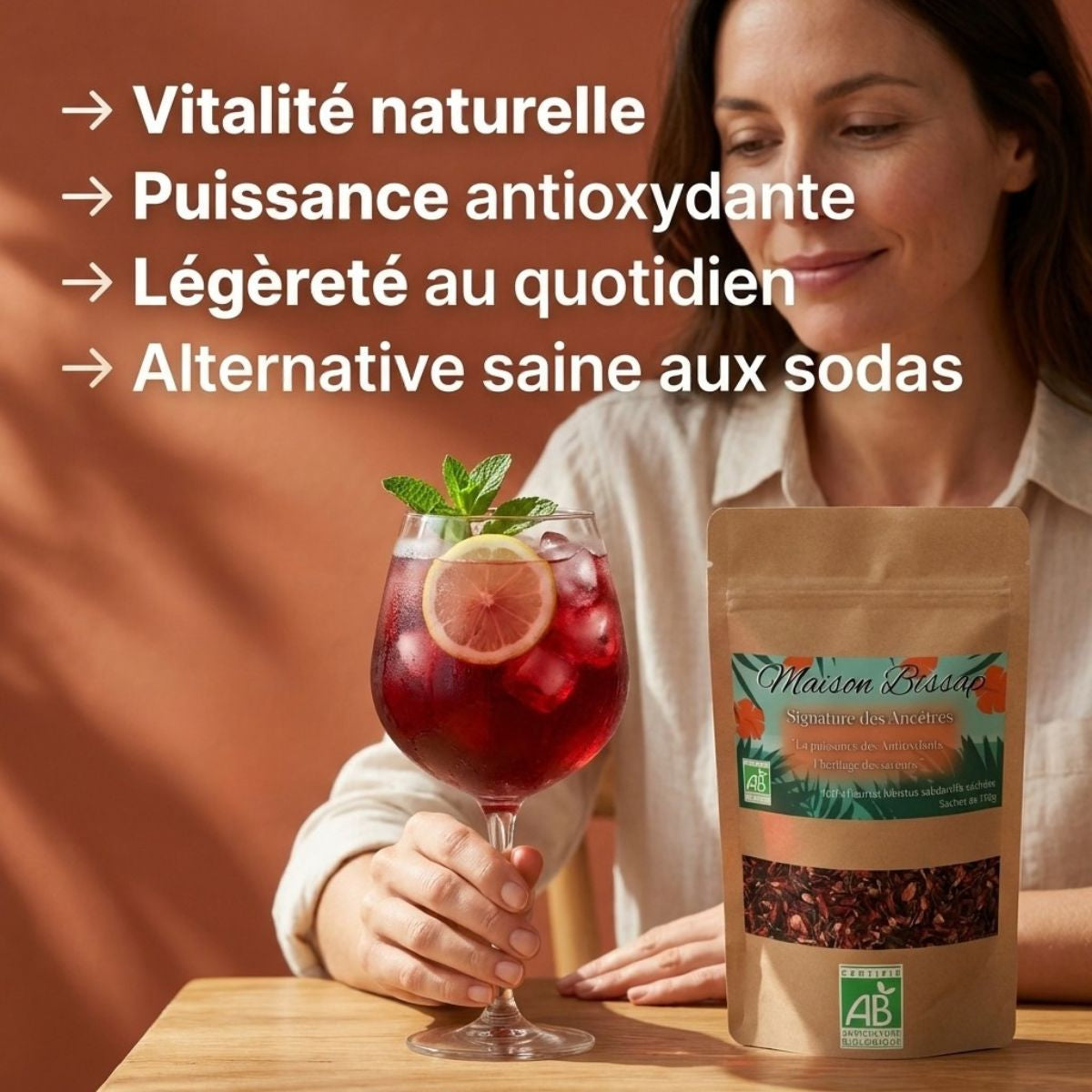 BISSAP PUR HIBISCUS BIO, Détox et Vitalité