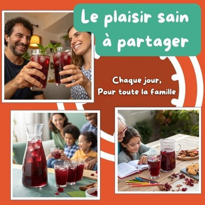 Bissap pur Hibiscus - Boisson bien-être Antioxydants