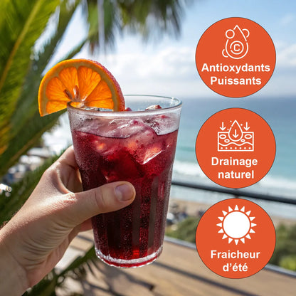 Bissap pur Hibiscus - Boisson bien-être Antioxydants
