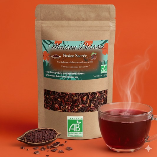 BISSAP CACAO - BIO,  Infusion Antioxydante d'Exception